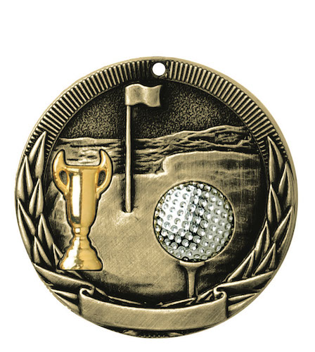 Golf Tri-Colored Medal – Wilson Awards